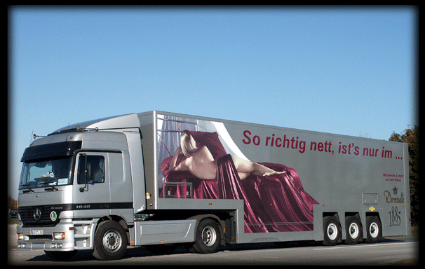 LKW-Werbung Dormisette